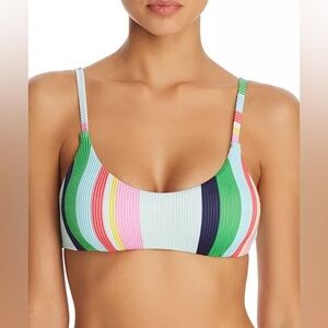 Trina Turk Deco Striped Bikini Top